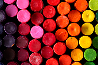 Surtido de crayones.